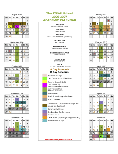 Public STEAD 26 27 Calendar 2